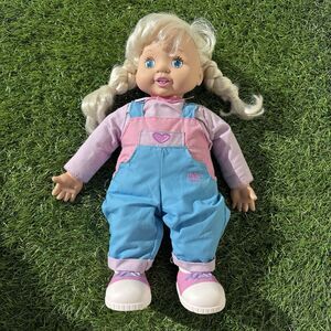 Vtg 1996 Talkin‎ Tots Play By Play Girl Talking Interactive Doll 15" Not Working